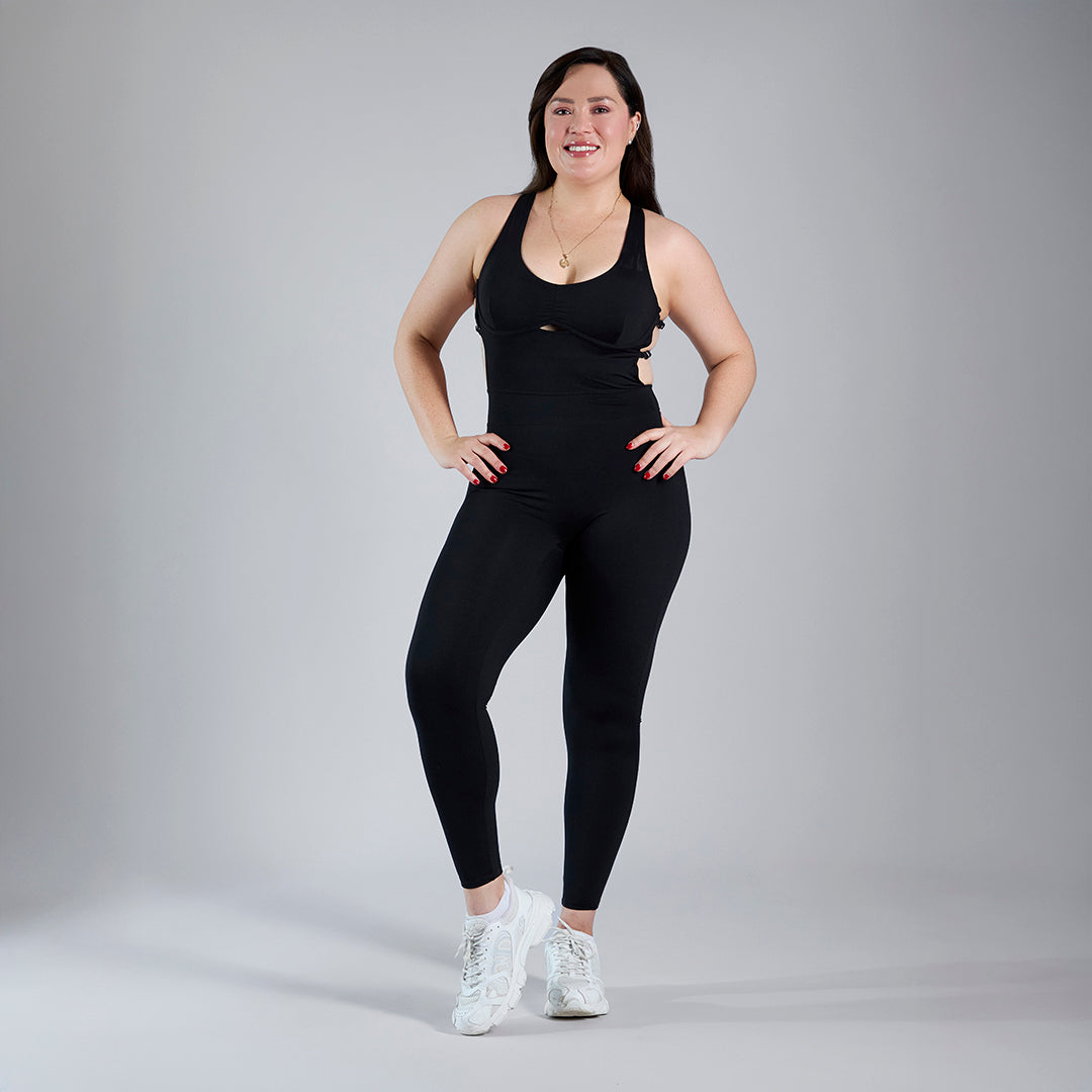 Jumpsuit deportivo pushup ajustable negro