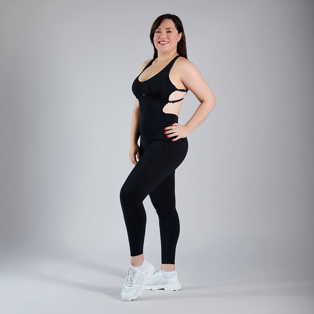 Jumpsuit deportivo pushup ajustable negro