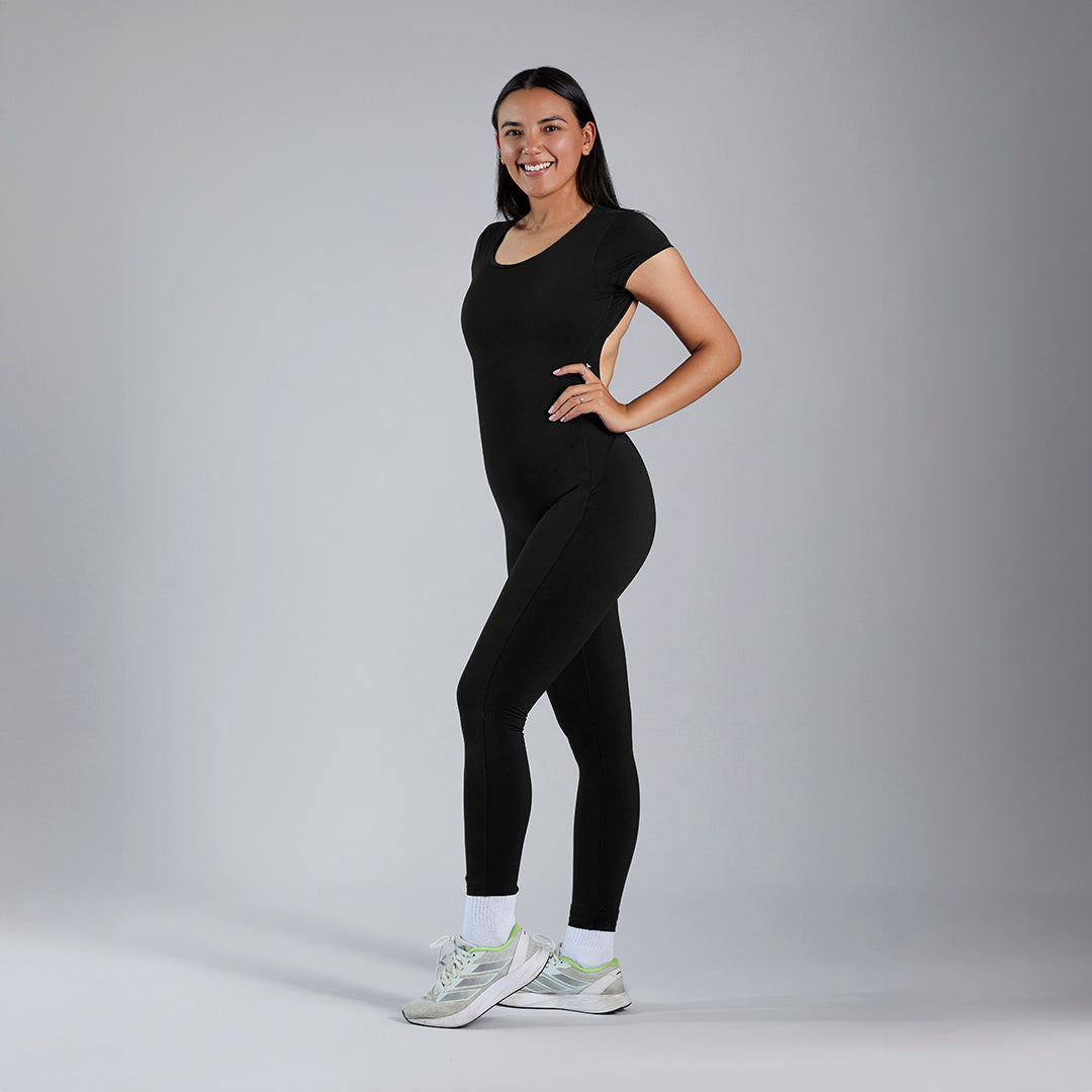 Jumpsuit deportivo entubado negro