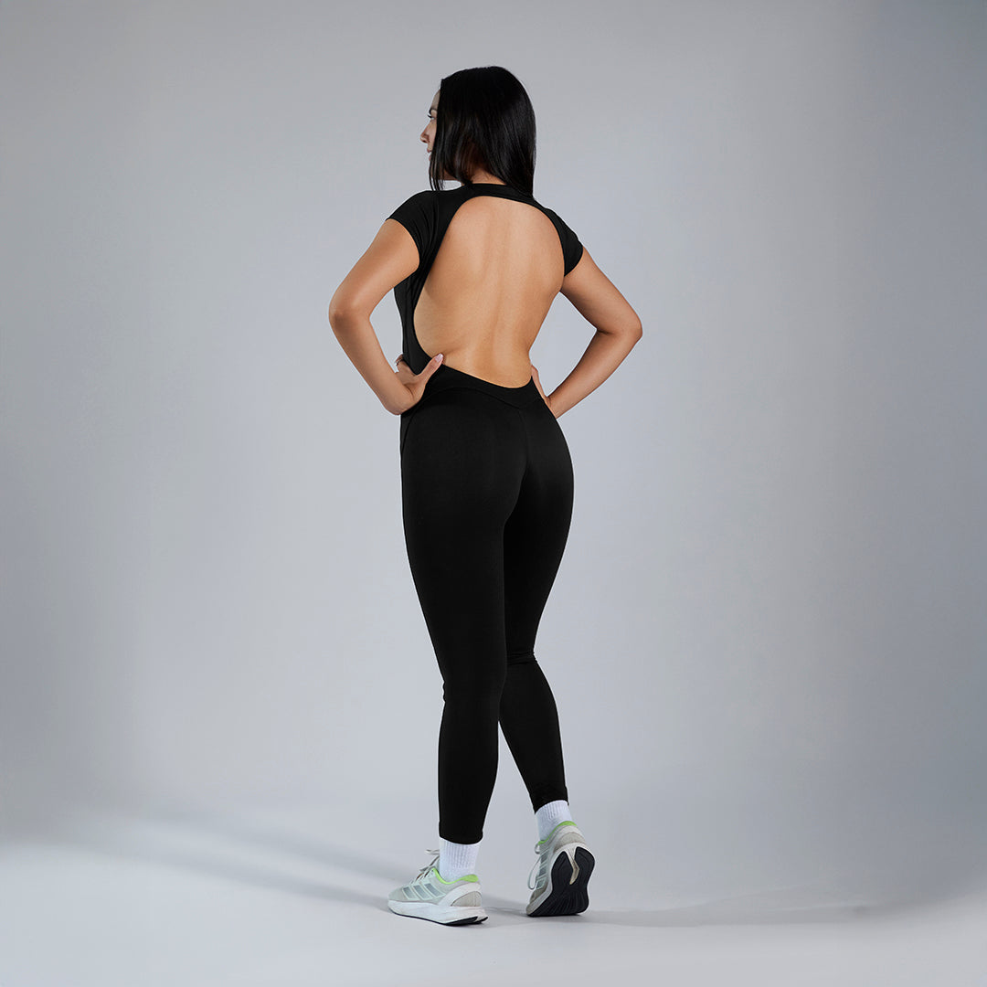 Jumpsuit deportivo entubado negro