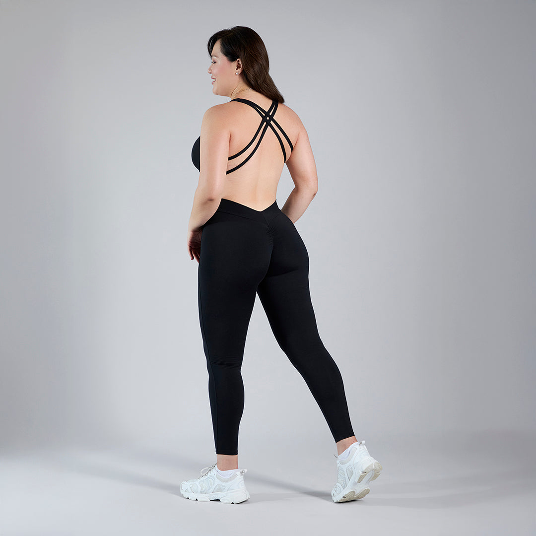 Jumpsuit deportivo pushup ajustable negro