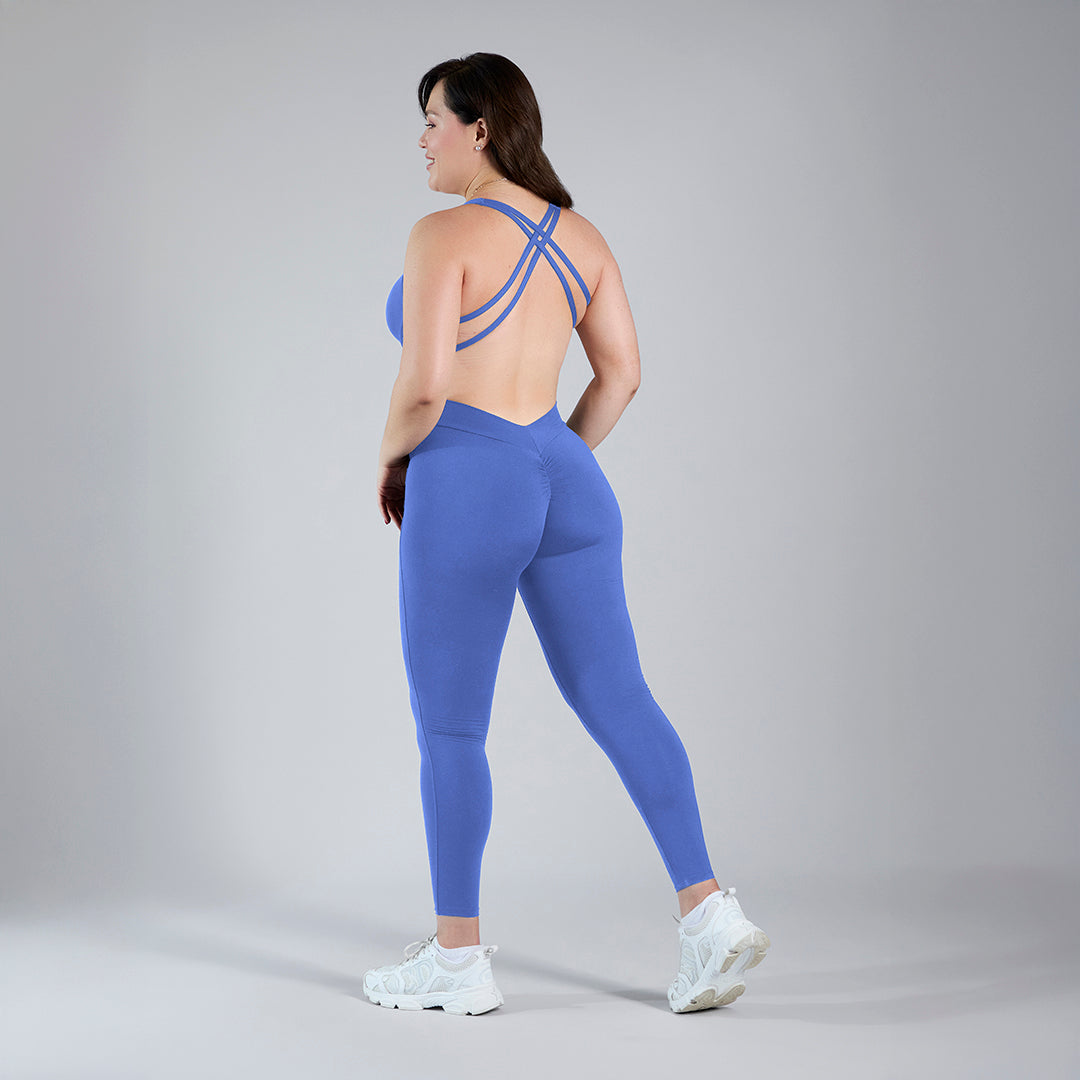 Jumpsuit deportivo pushup ajustable azul