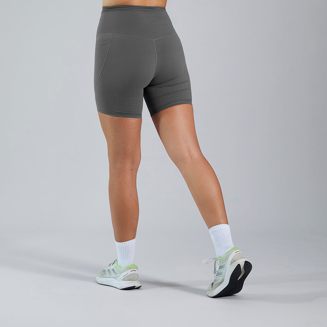 Short deportivo biker licra gris